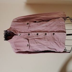 For Joseph pink corduroy button down shirt size M